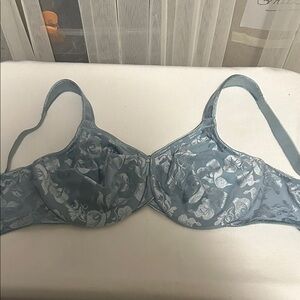 Wacoal Light Blue Floral Lace Bra